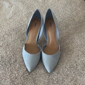 KENTLY Suede Slip Pump - B. Blue